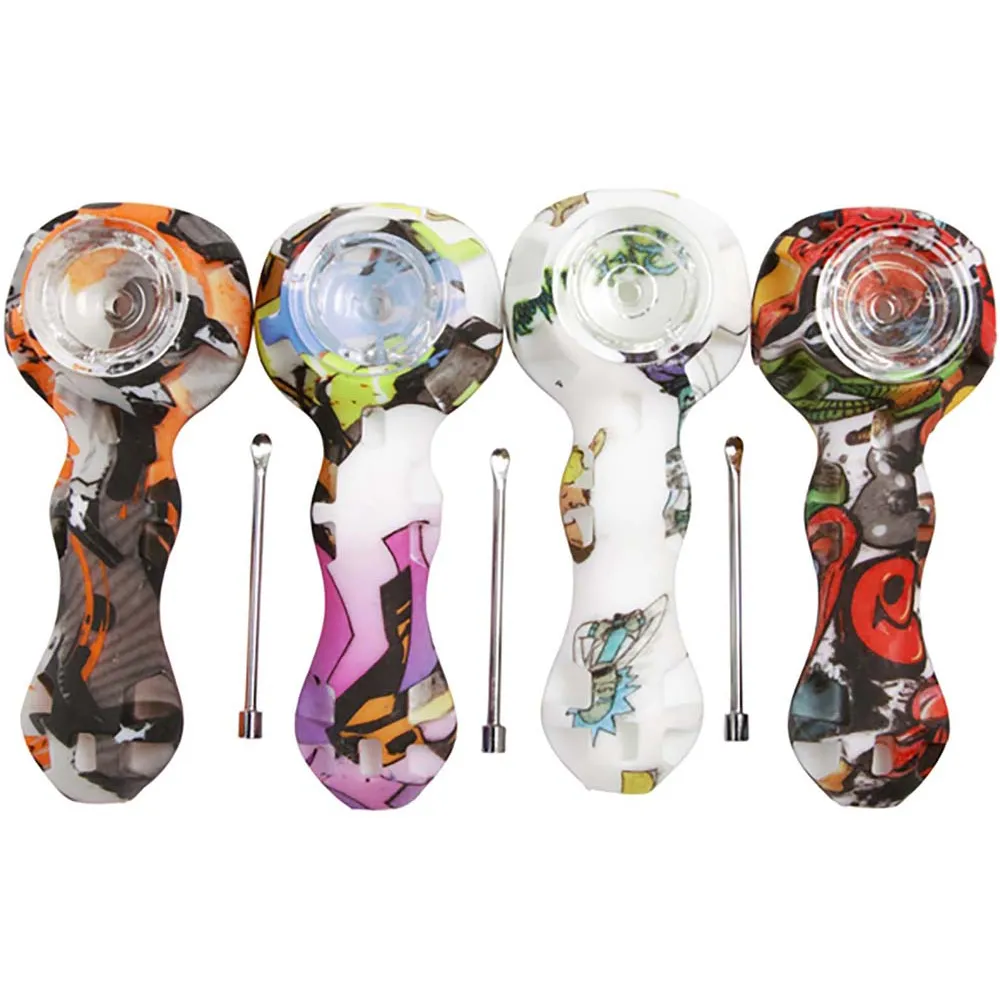 SHP11 SILICONE HAND PIPE (5CT)