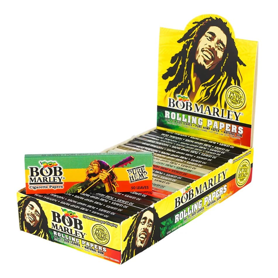 Bob Marley 50 - 1 1/4 Size Rolling Papers (25ct)