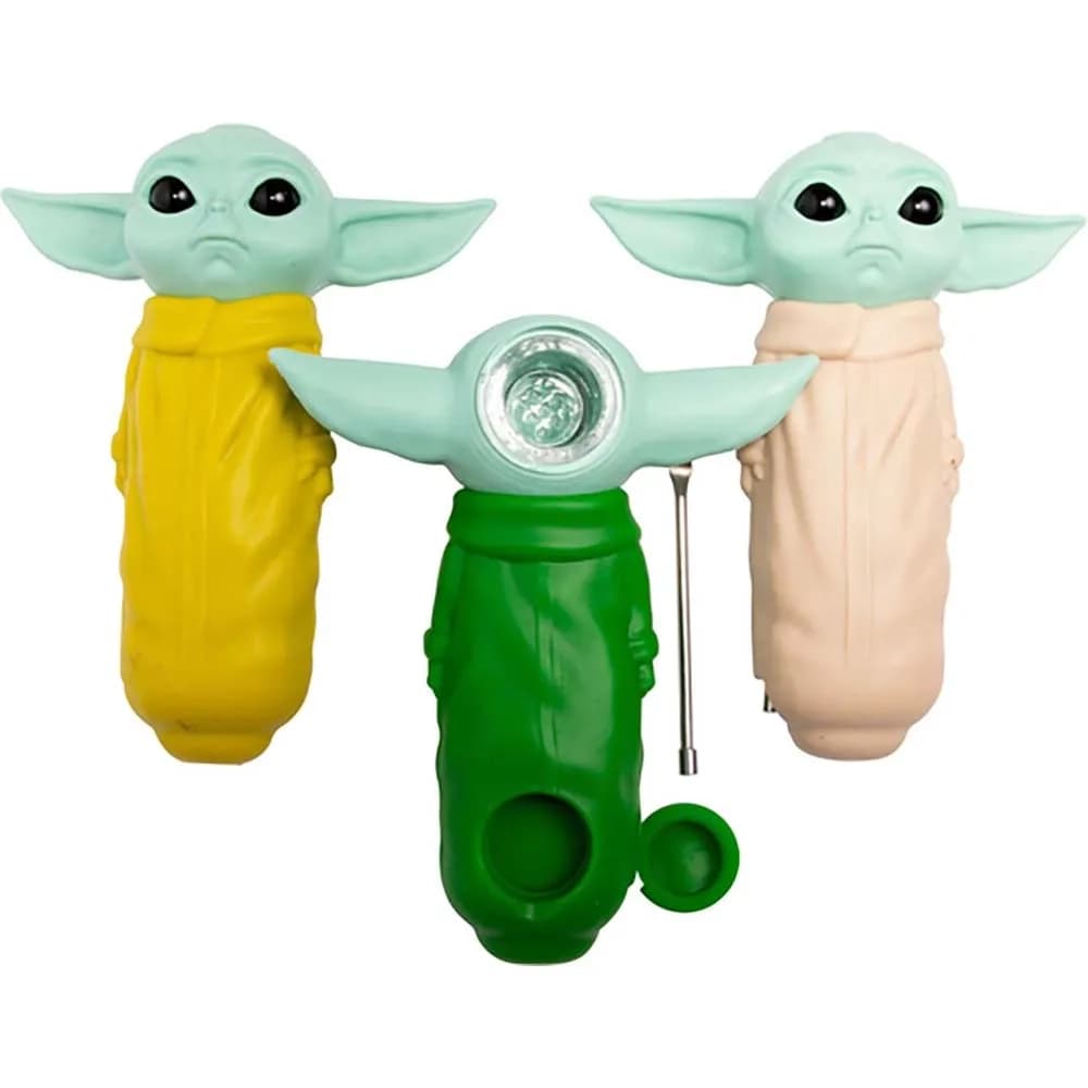 SHP1 - Silicone Yoda Pipe (Pack of 5) (Unit Cost $4.99)