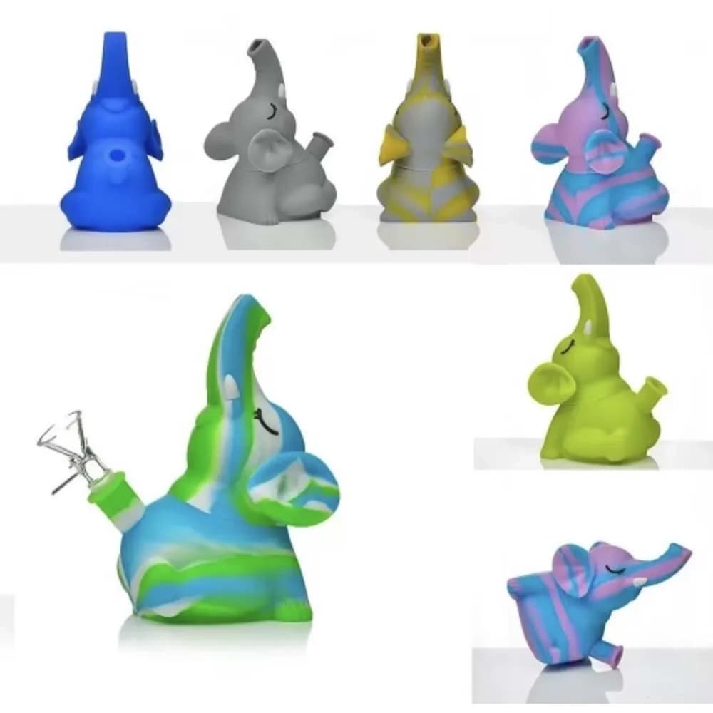 SWP87 - 5" Baby Elephant Silicone Water Pipe