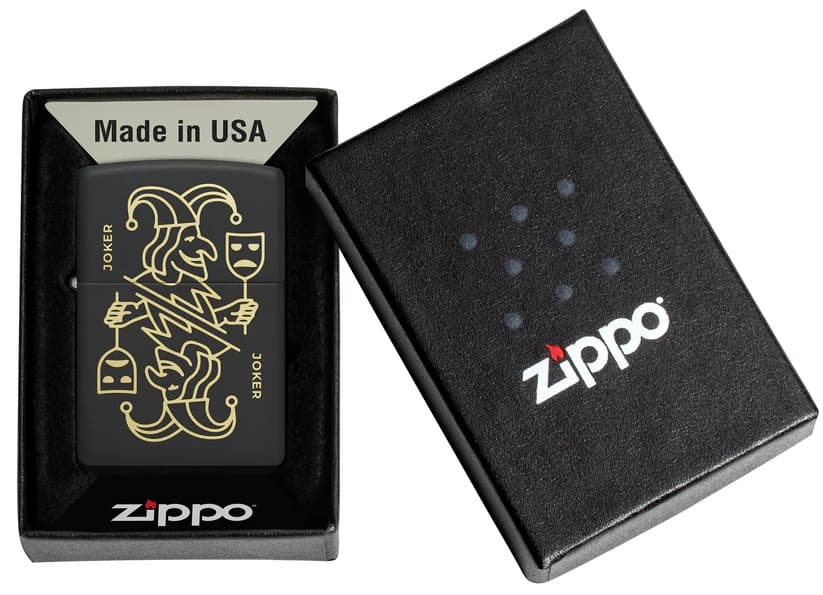 Zippo Lighter 46290 Joker Card Design