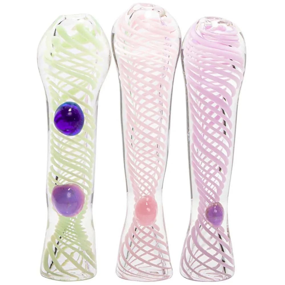 CH25- 3" Thin Swirl Chillum (Pack of 5) (Unit Cost $2.99)