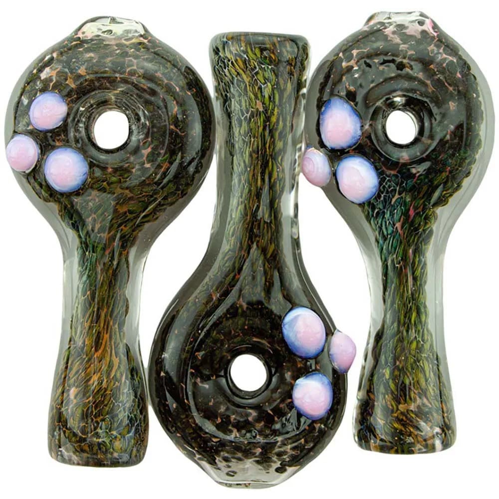 CH32-2.5" Green Three Dot Chillum (Pack of 5) (Unit Cost $2.50)