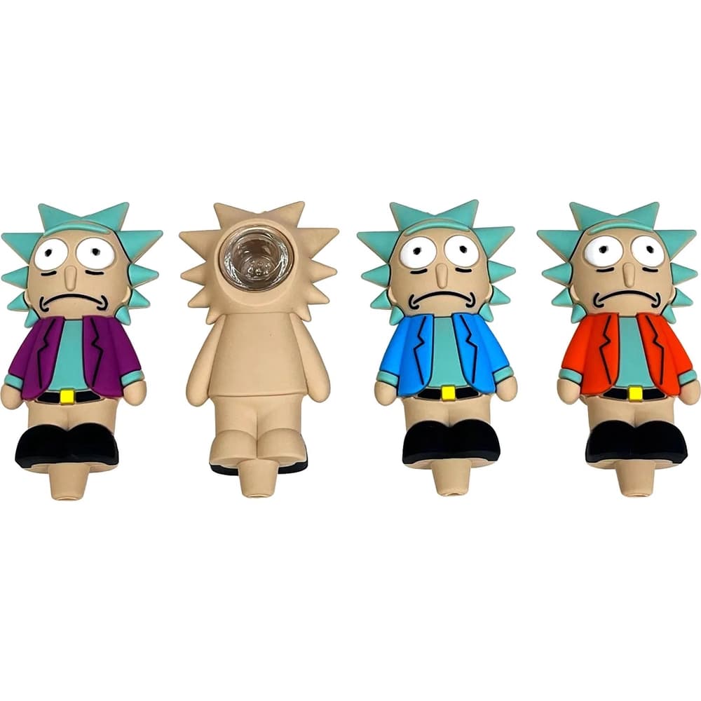 SHP27 - RICK SILICONE HAND PIPE (PACK OF 5) (Unit Cost $4.99)