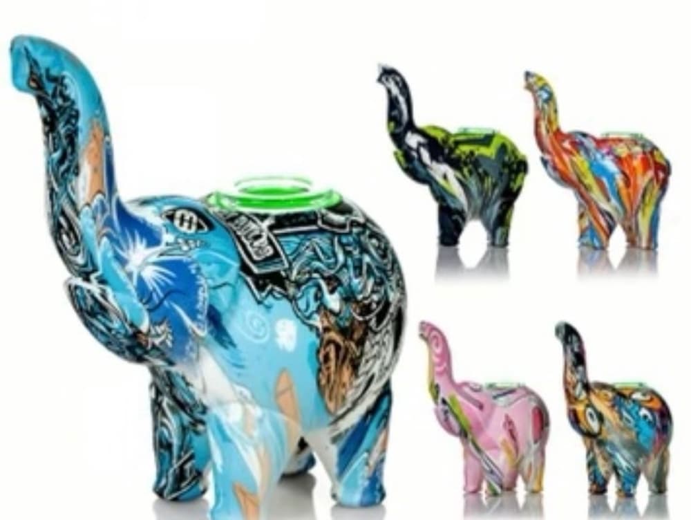 SHP9 — Design Elephant Silicone Hand Pipe (Pack of 5) (Unit Cost $6.99)