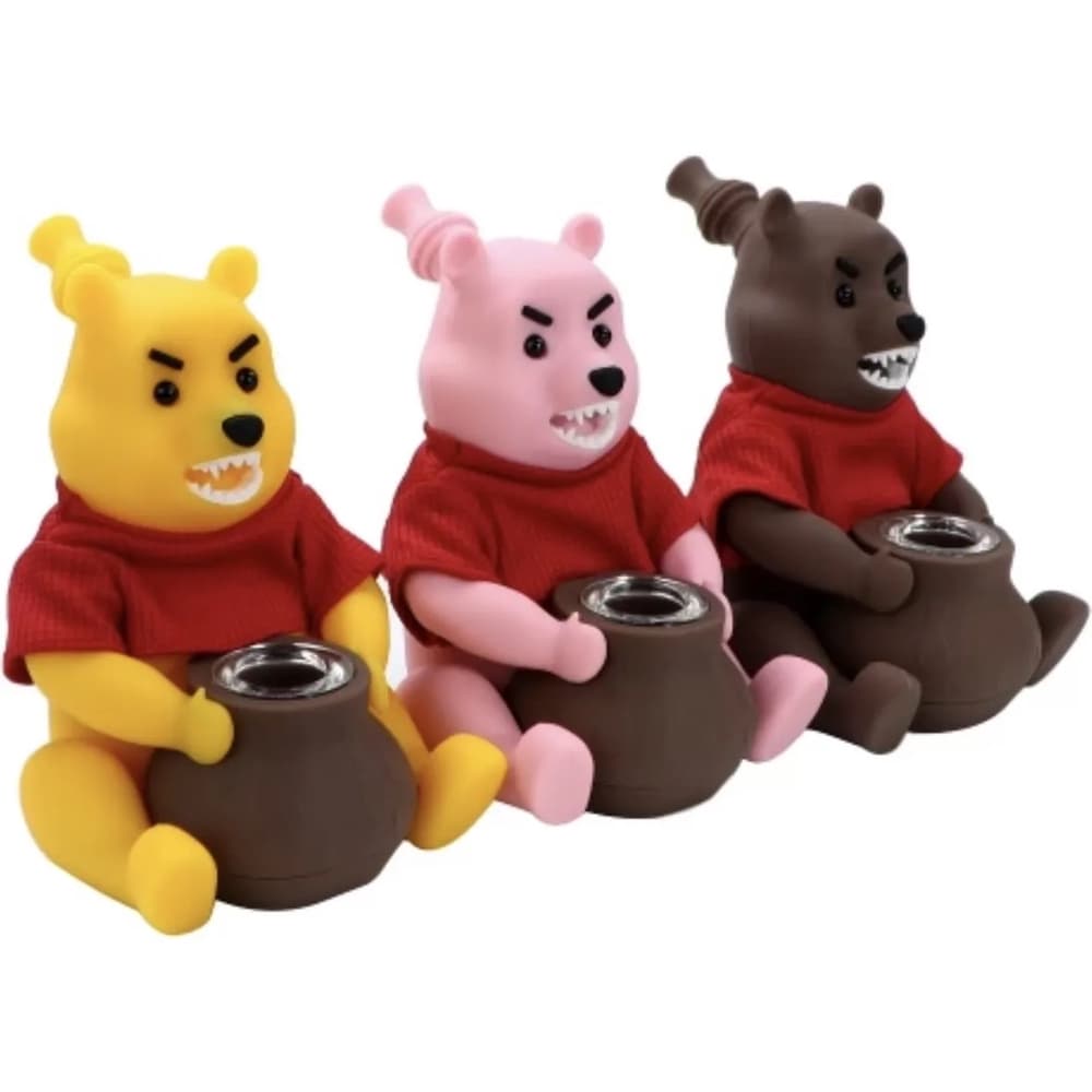 SHP31 -- Honey Bear Silicone Hand Pipe