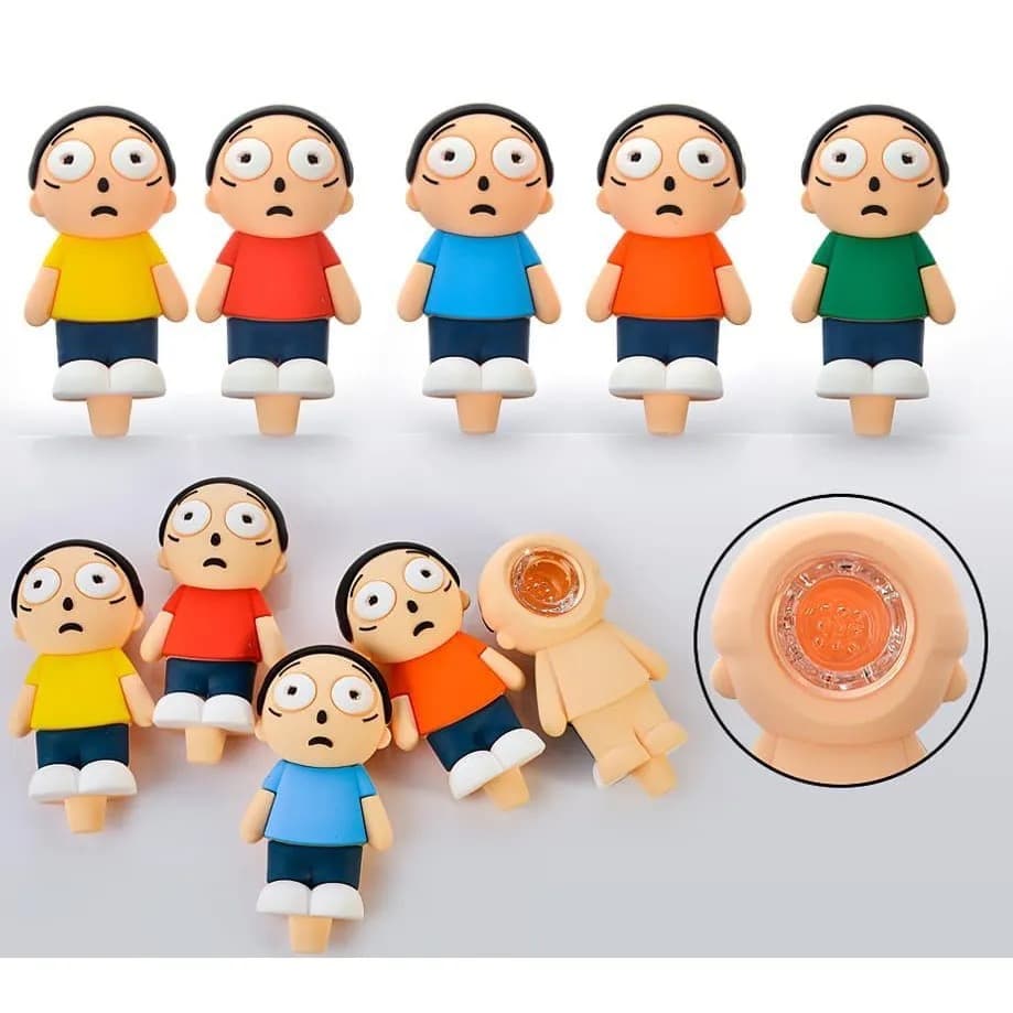 SHP35 - MORTY SILICONE HAND PIPE (PACK OF 5) (Unit Cost $3.99)