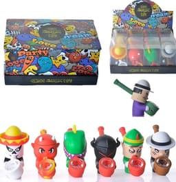 (15284) SHP80 GLASS SMOKING PIPE 12CT DISPLAY