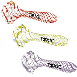TXH13 — Toxic 4″ UV Swirl Hand Pipe (Pack of 4)