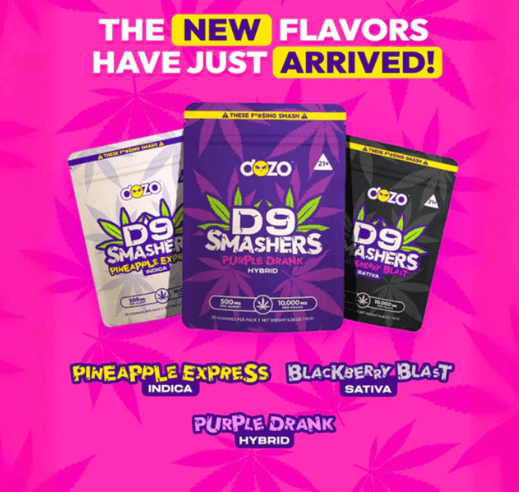 D9 SMASHERS (10,000MG) (Pineapple express)