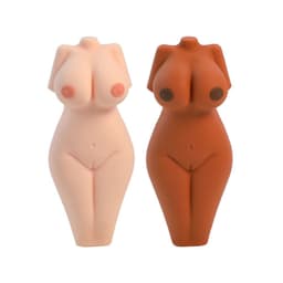 (01199) SHP40 Silicon Hand Pipe Lady Mix Colors (Pack of 20)