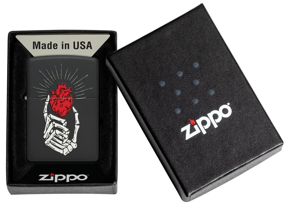 Zippo Lighter 46469 Heart in Hand Design