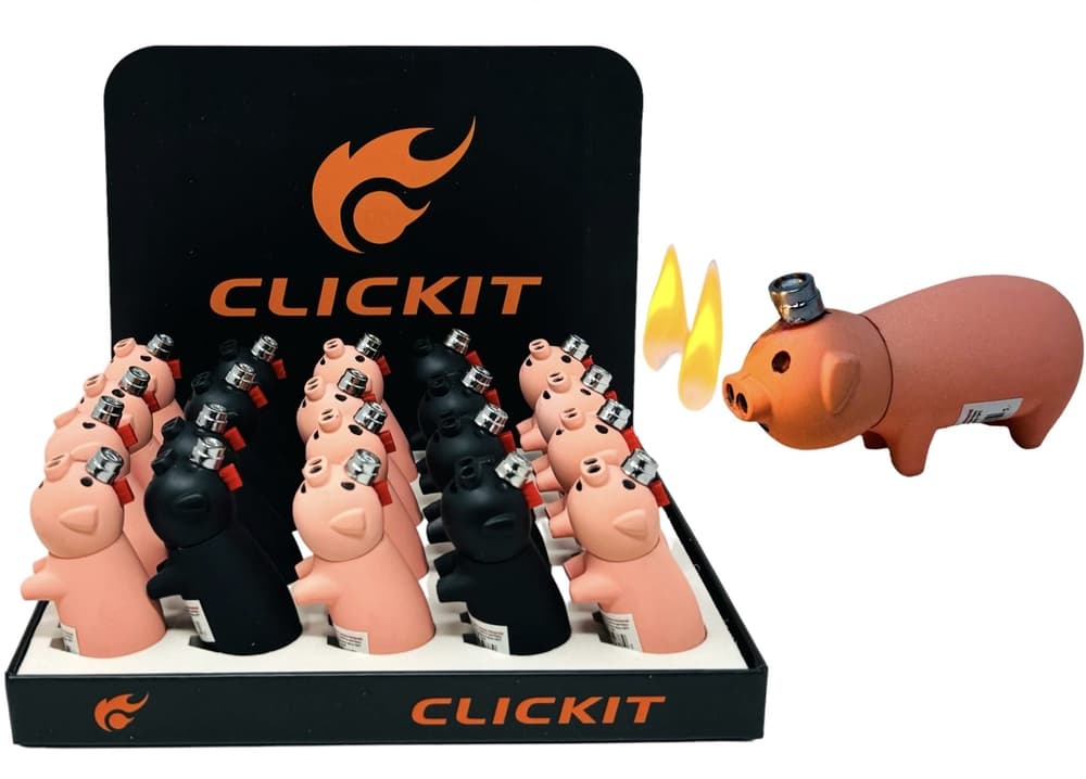 CLICKIT GH 3047 PIG LIGHTER  (PACK OF 20)