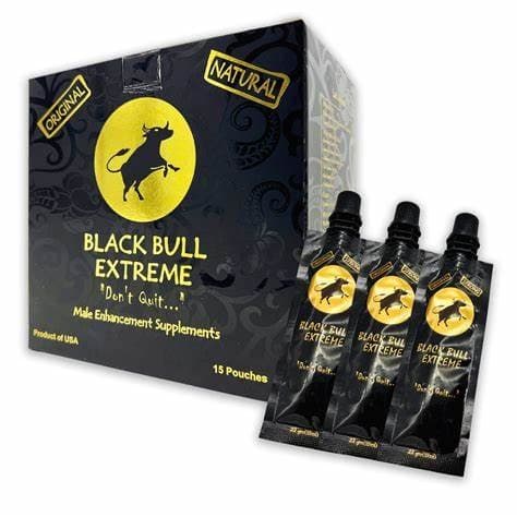 BLACK BULL EXTREME 'MALE ENHACEMENT SUPPLEMENT 15 POUCHES'