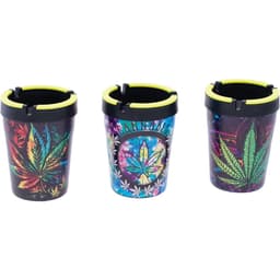EX37 12ct. Leaf &amp; Skull Glow In Dark Car Ashtray