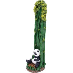 10.5in Panda &amp; Bamboo Forest Upright Incense Burner (IB104)