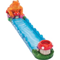 IB215 11in Trippin Golden Frog Incense Burner