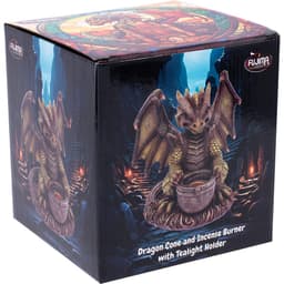 6.8in Dragon Cone/Incense/Tealight Holder (IBC55)