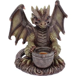 6.8in Dragon Cone/Incense/Tealight Holder (IBC55)