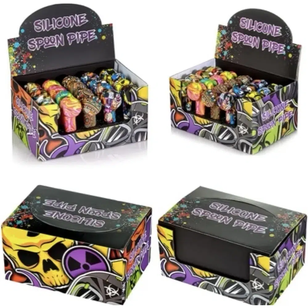 Silicone Spoon Pipe Display (20CT) (13962)