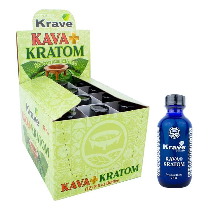 Krave Kava + Kratom Botaniclal Blend (12 CT)