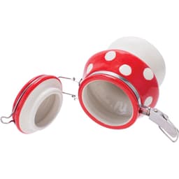 5.5in Mushroom Ceramic Jar with Clasp (LSJ19)