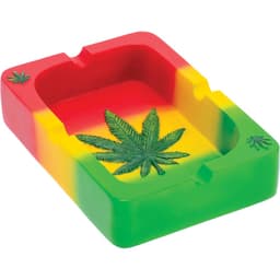 5.5in Rasta Leaf Playing Card Ashtray (LT236)