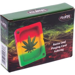 5.5in Rasta Leaf Playing Card Ashtray (LT236)