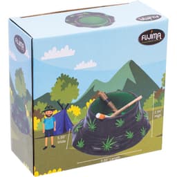 6in Black &amp; Green Leaf Bucket Hat Ashtray (LT242)