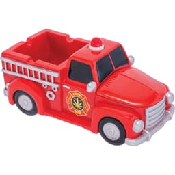 9in Red 420 Light-Up Firetruck Ashtray &amp; Stash (LT250)