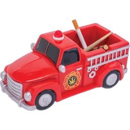 9in Red 420 Light-Up Firetruck Ashtray &amp; Stash (LT250)