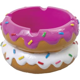 Donut &amp; Hamburger Polystone Ashtrays (4CT) (LT403)