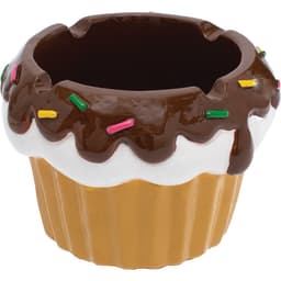 Cupcake Polystone Ashtrays - Asst Colors (4CT) (LT418)