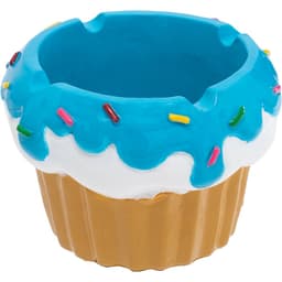Cupcake Polystone Ashtrays - Asst Colors (4CT) (LT418)