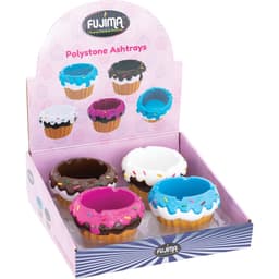 Cupcake Polystone Ashtrays - Asst Colors (4CT) (LT418)