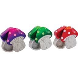 Polystone Hinged Mushroom Covered Ashtray (4CT) (LT421)