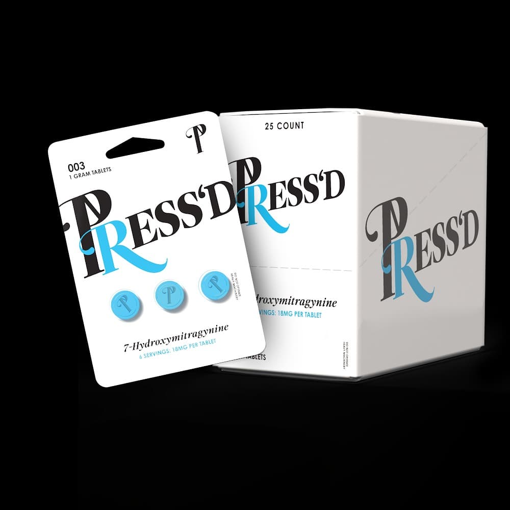 PRESS'D 7 HYDROXYMITRAGYNINE (BLUE)