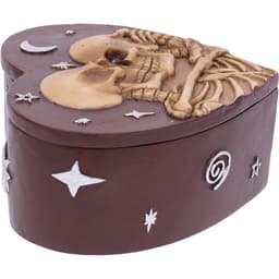 SLB26  5.3in Skeleton Heart Love 3D Stash Box