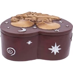 SLB26  5.3in Skeleton Heart Love 3D Stash Box