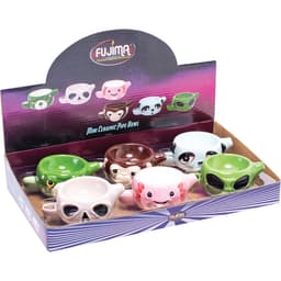 Pipe Bowl Mini - Stoned Faces (6CT) (SMP6)