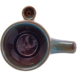 Blue Glazed &amp; Daze Leaf Pipe Mug (WP147)