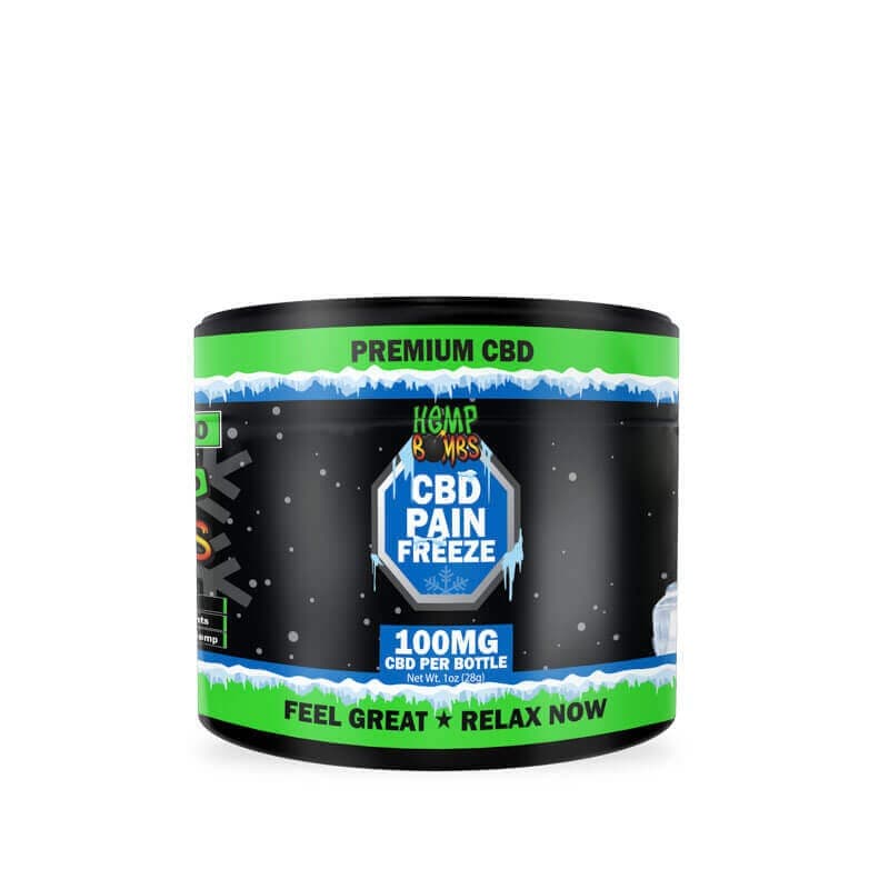 Hemp Bombs Pain Freeze CBD Cream Relief Rub (100MG CBD)