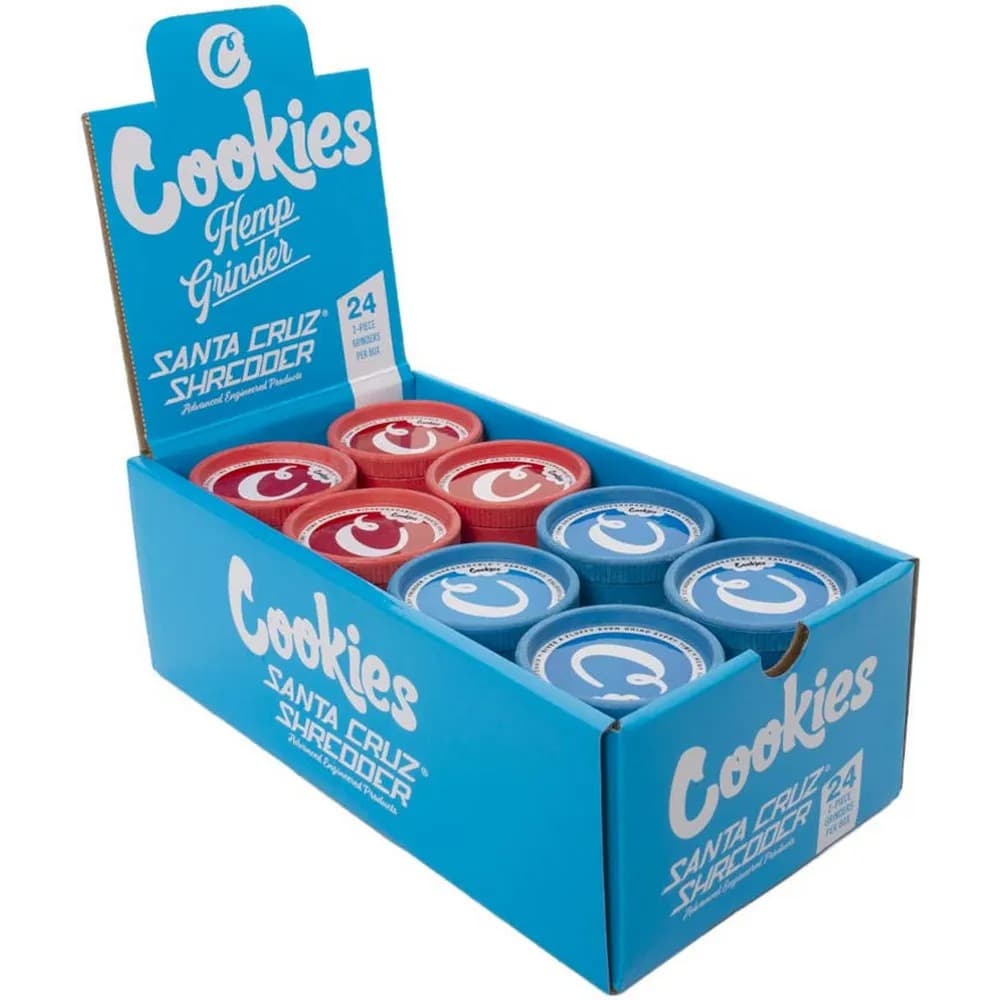 SANTA CRUZ COOKIES 2 - PIECES HEMP GRINDERS - 24CT
