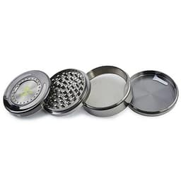 Shredder-Oversized Rainbow Grinder 4 piece (90mm) Silver