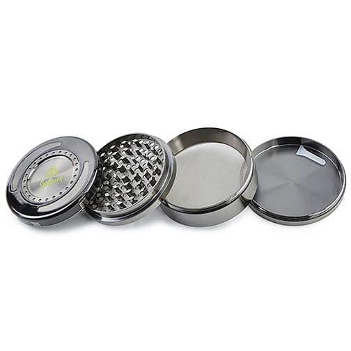 Shredder-Oversized Rainbow Grinder 4 piece (90mm) Silver