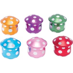 G1704- Mushroom Aluminium Grinder (Display of 6) (Unit Cost $8.99)
