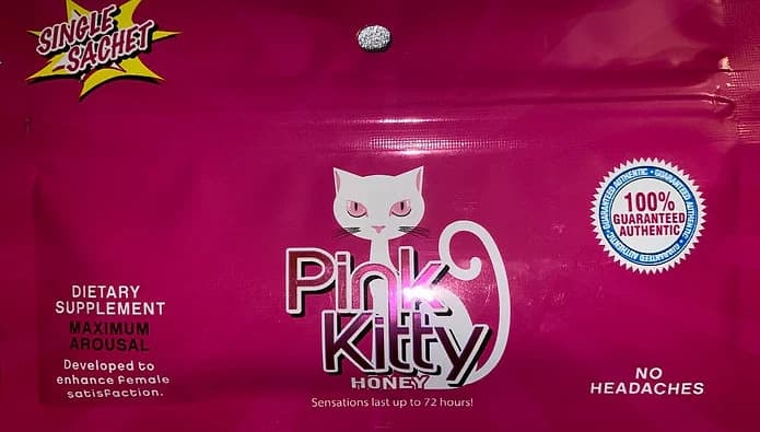 Pink Kitty Honey 24 Honey Sachets Per Box