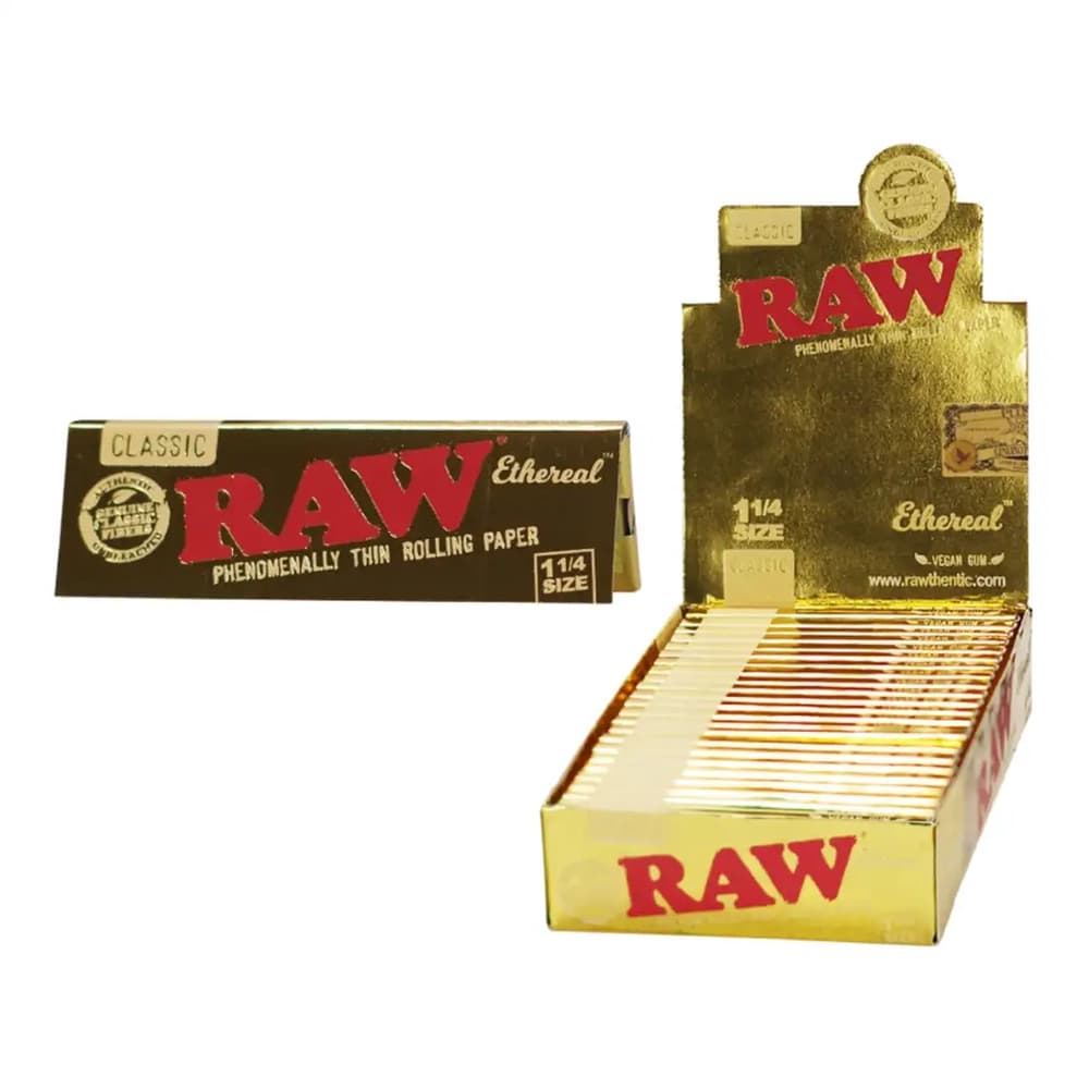 Raw Classic Ethereal 1 1/4 (24 per box) (50 leaves per pack)
