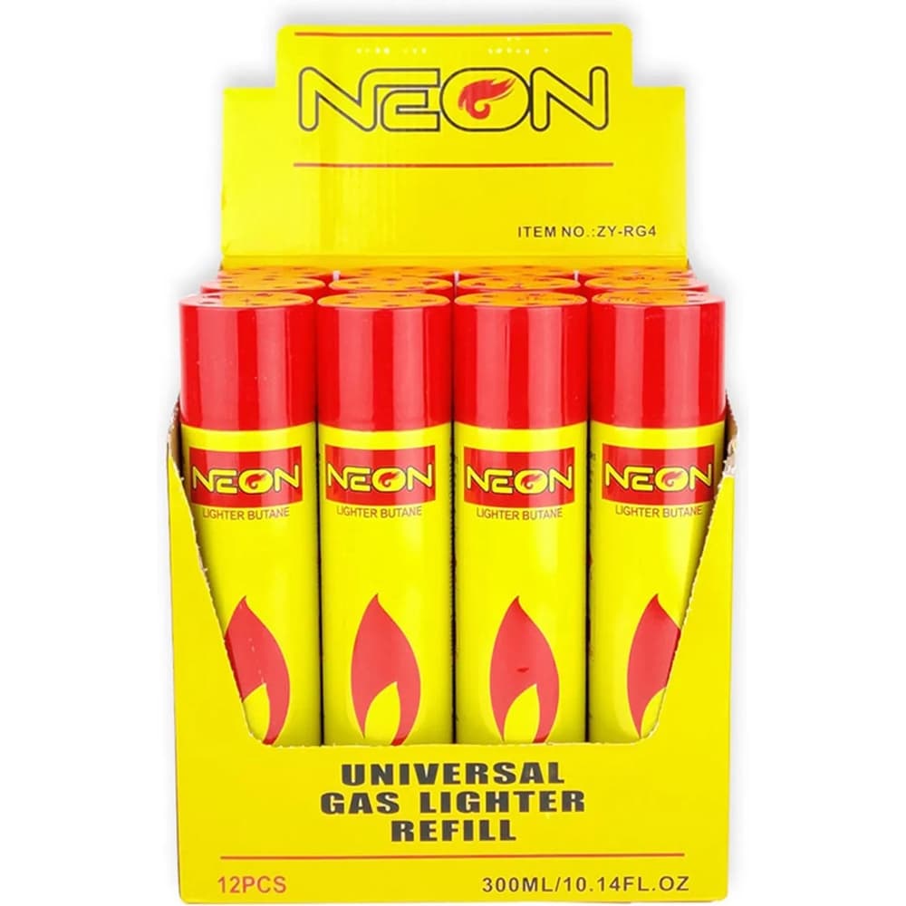 Neon Butane Yellow Box 300ml (12CT)