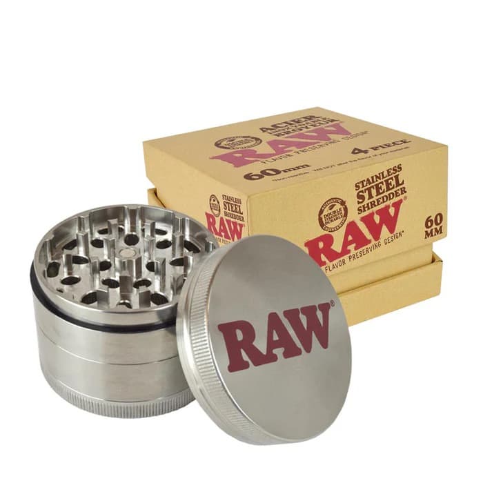 RAW 60MM Stainless Steel Shredder 4 Piece
